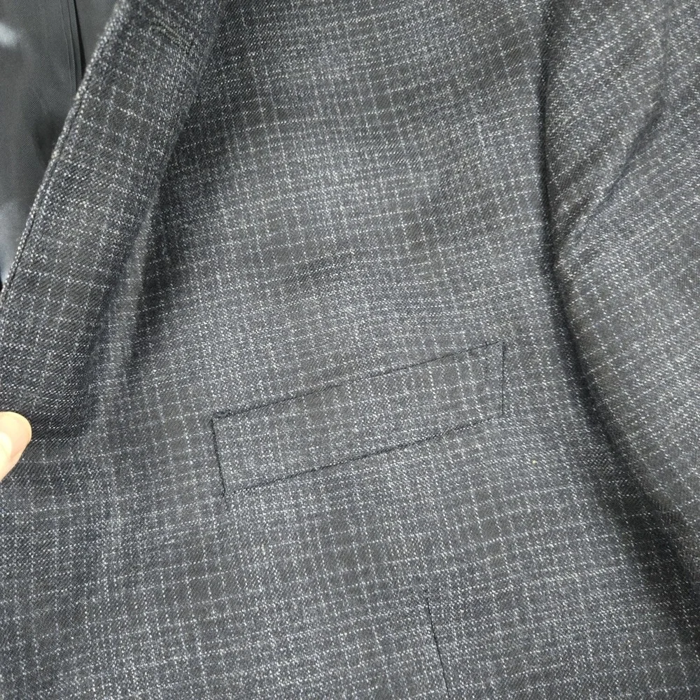 Alberto Zimni Blazer Mens 42‎ Blue Reda 1865 Super 110s Italy Made 2 Button